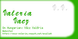 valeria vacz business card